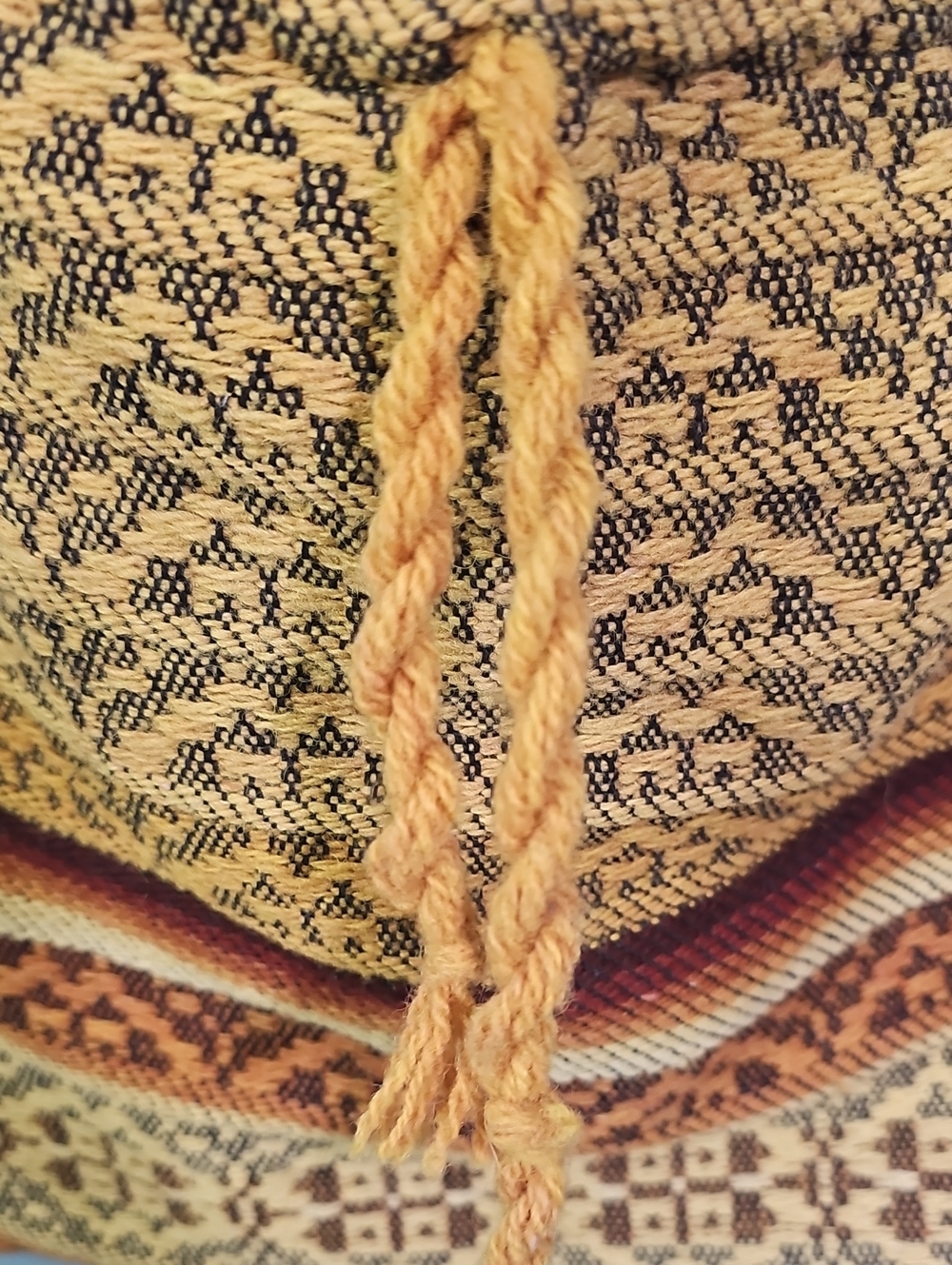 Woven kilim hippie bag carpet bag boho festival - Picture 4 of 5